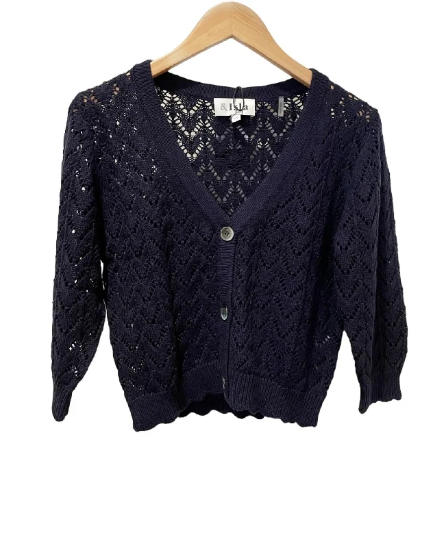 Talia Cardigan In Midnight