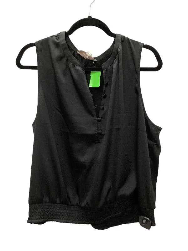 Black Top Sleeveless Loft, Size Xl