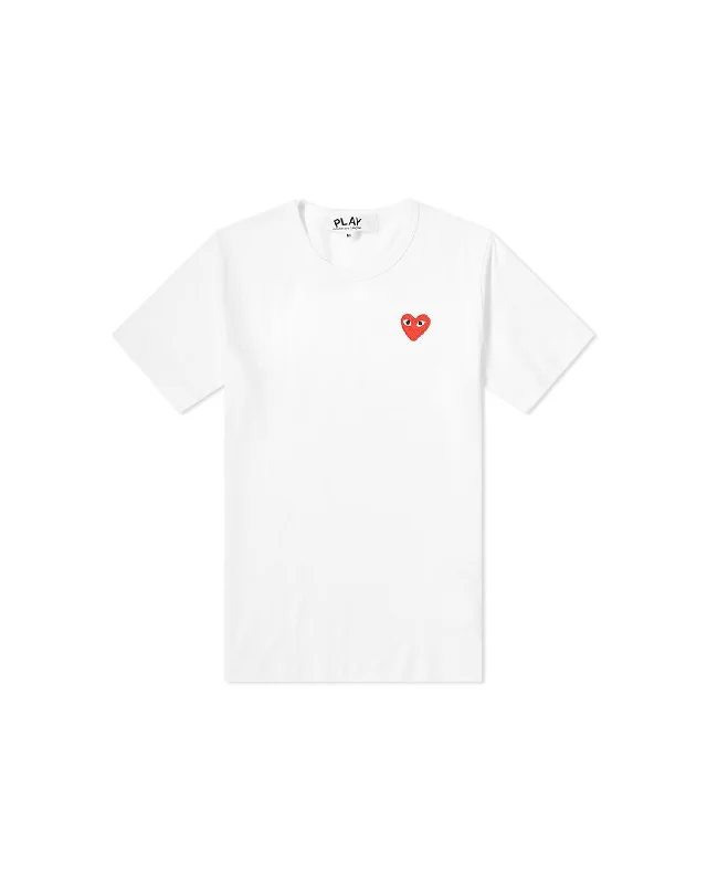 Heart Logo T-Shirt - White / Red