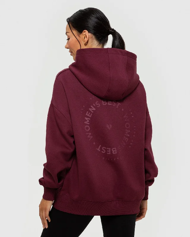 Comfort Oversized Hoodie | Dark Cherry