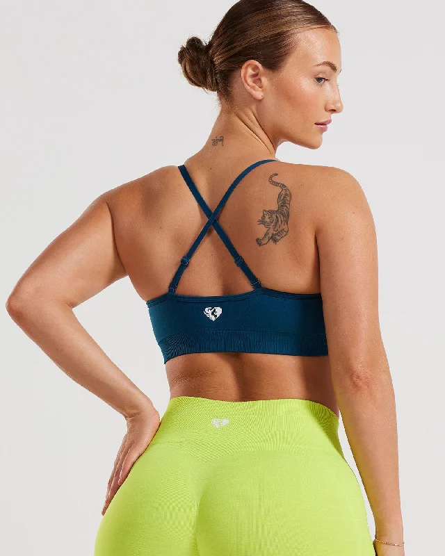 Define Scrunch Seamless Bralette | Teal