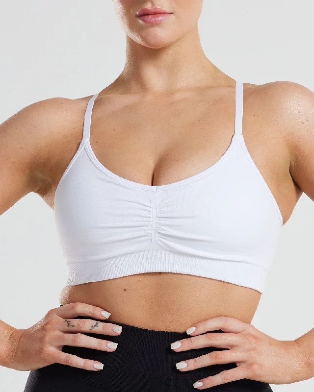 Define Scrunch Seamless Bralette | White