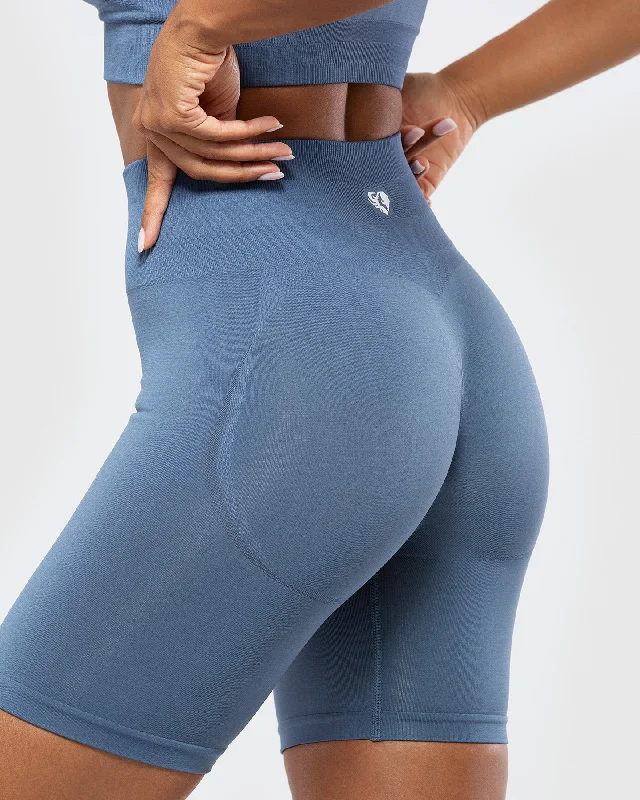 Define Scrunch Seamless Cycling Shorts | Smoke Blue