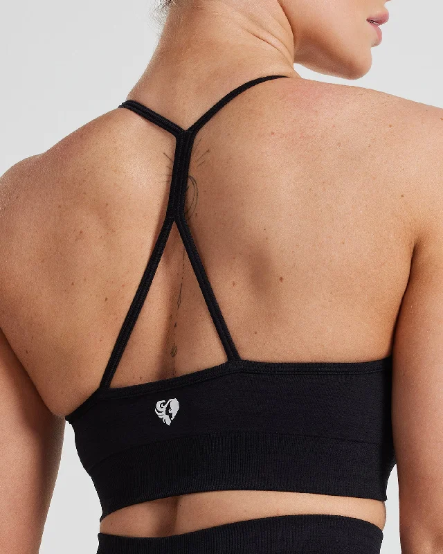 Define Seamless Racer Back Bra | Black