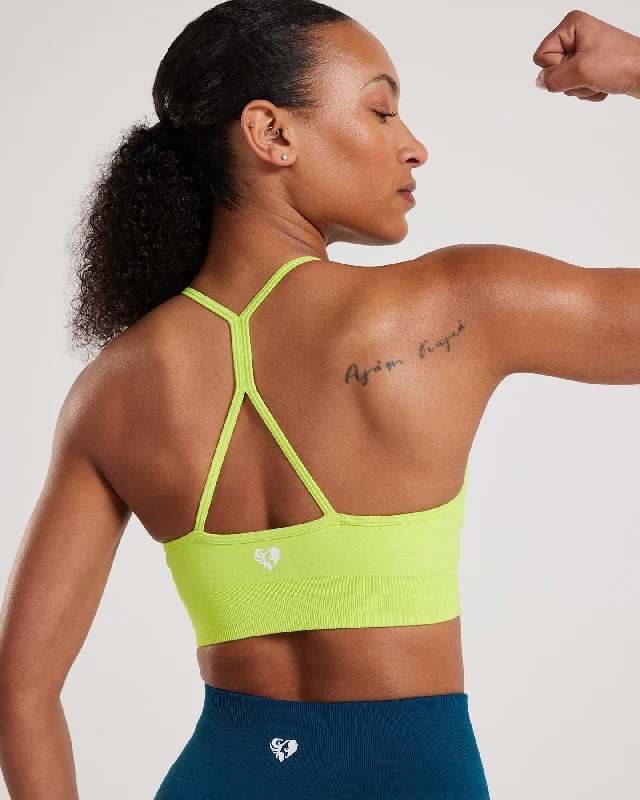 Define Seamless Racer Back Bra | Cyber Lime