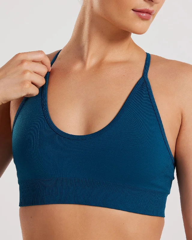 Define Seamless Racer Back Bra | Teal