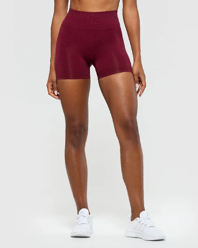 Define Scrunch Seamless Shorts | Dark Cherry