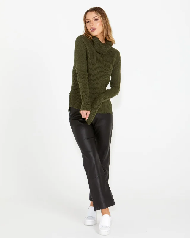 Downtown Knit - Olive