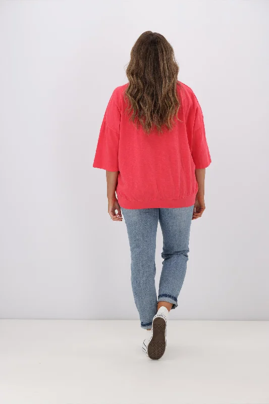 Elm Mazie Sweat Coral Spritz