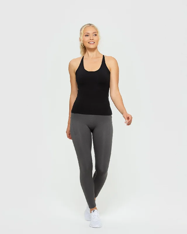 Essential Built-in Bra Tank | Black