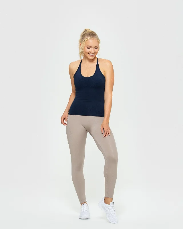 Essential Built-in Bra Tank | Sapphire Blue