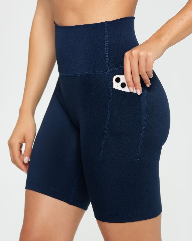 Essential Cycling Shorts with Pockets | Sapphire Blue