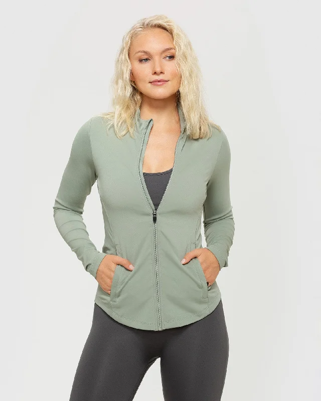 Essential Full Zip Jacket | Olive