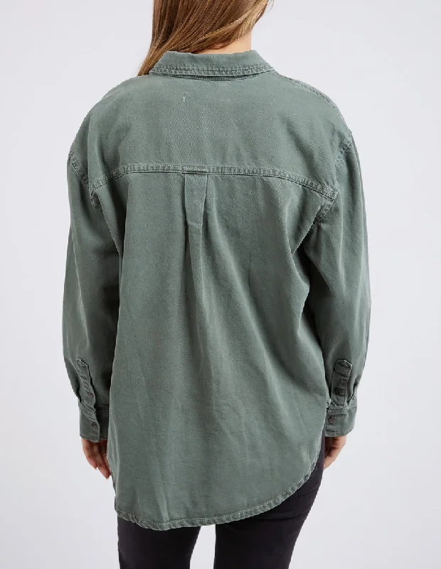 Foxwood Daisy Overshirt Sage Green