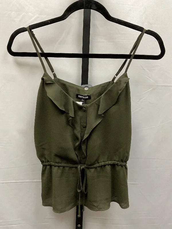 Green Top Sleeveless Express, Size Xs