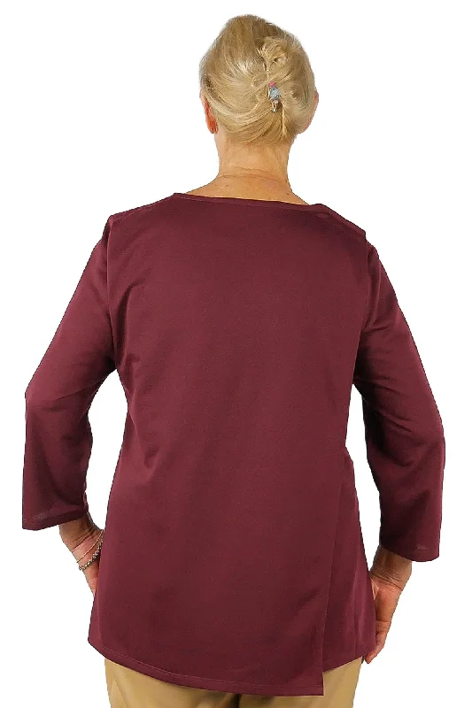 Adaptive Top - Haley | Burgundy