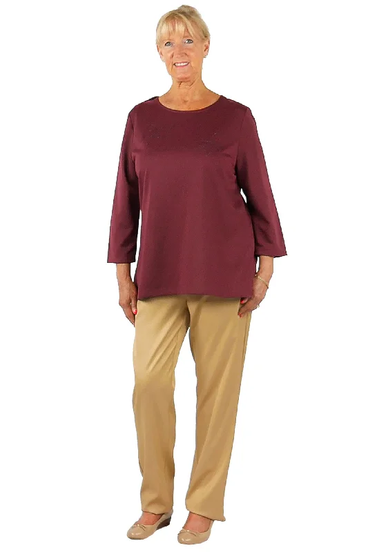 Adaptive Top - Haley | Burgundy