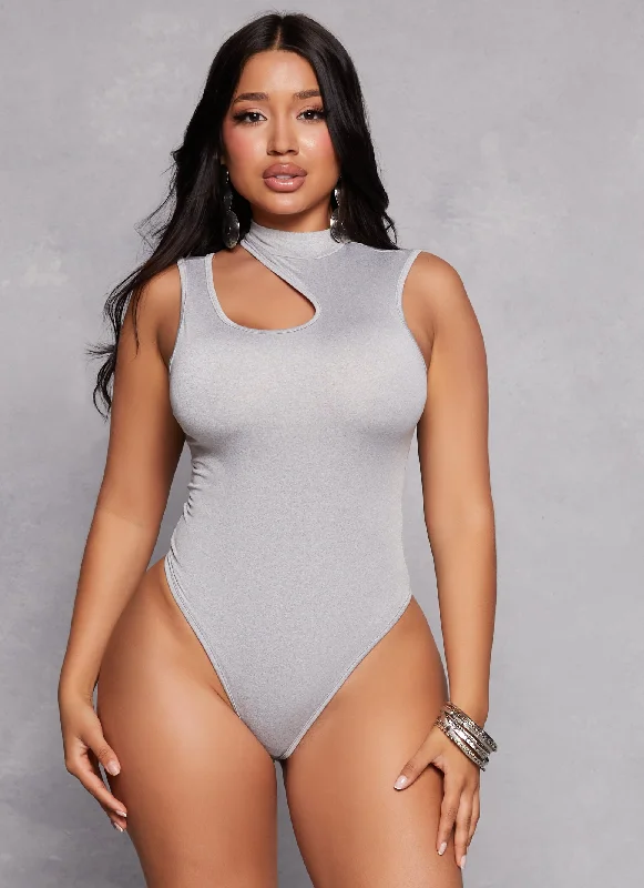 Daisy Asymmetrical Keyhole Tank Bodysuit