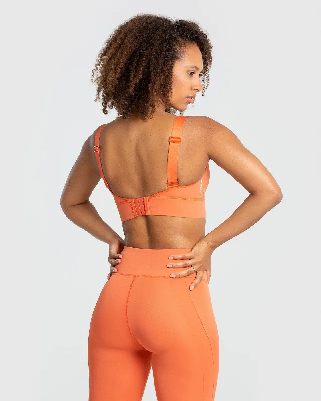 Hold High Support Sports Bra | Burnt Orange