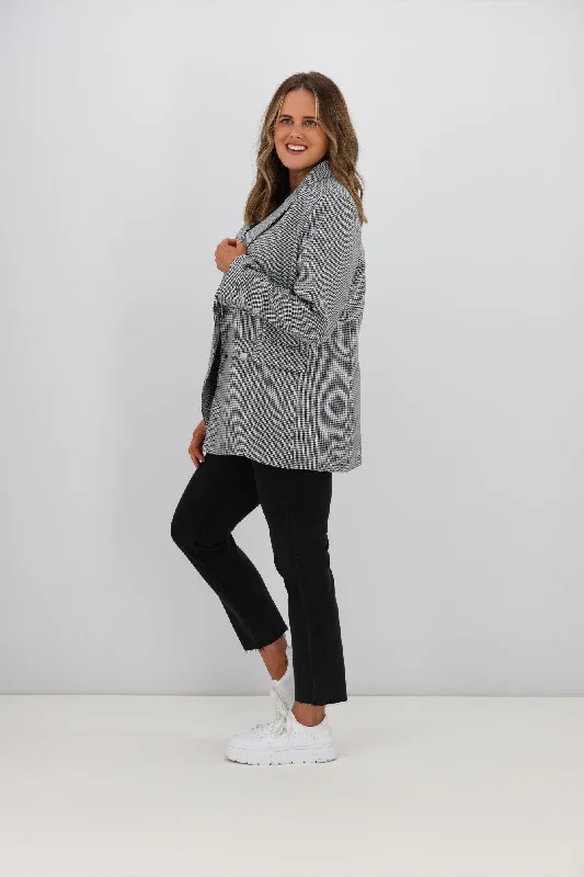 Leoni Bec Blazer Black White Check