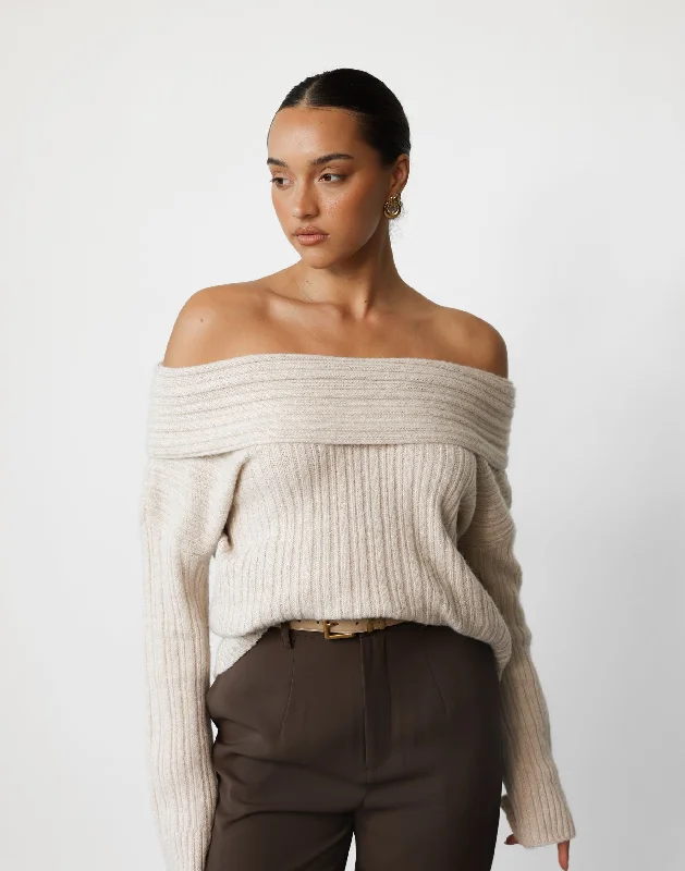 Louise Knit Jumper (Beige)