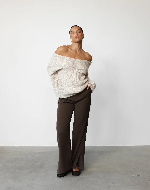 Louise Knit Jumper (Beige)