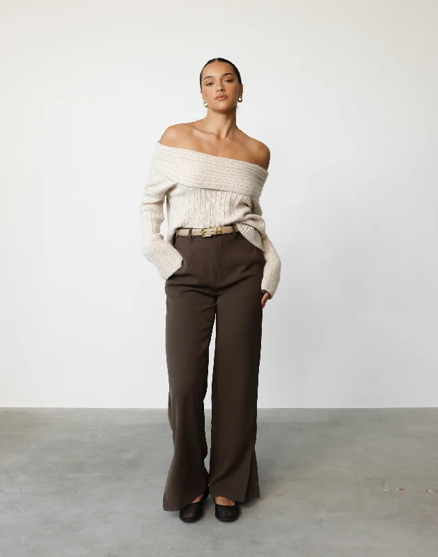 Louise Knit Jumper (Beige)