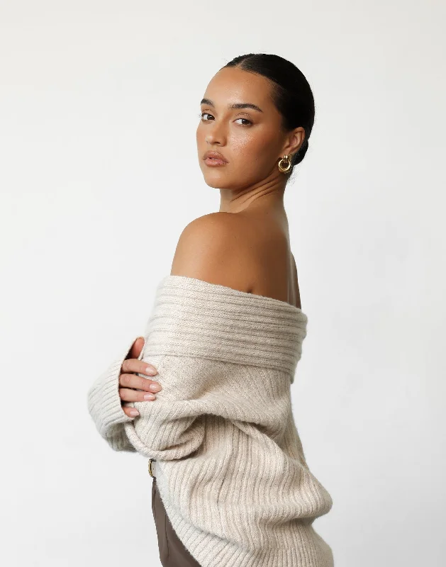 Louise Knit Jumper (Beige)