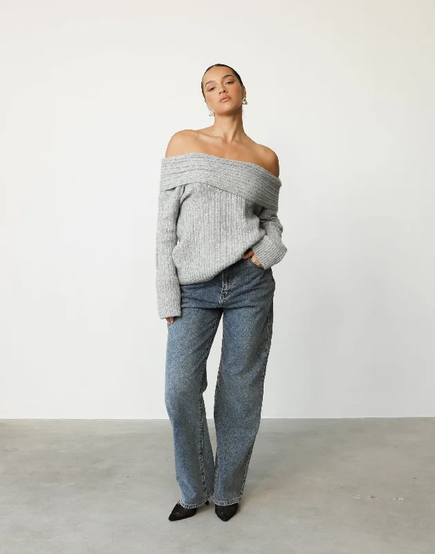 Louise Knit Jumper (Grey)