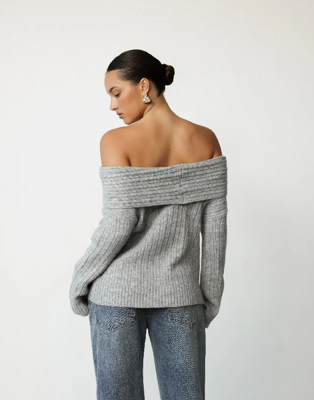 Louise Knit Jumper (Grey)