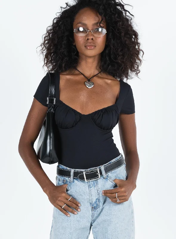 Mesha Bodysuit Black