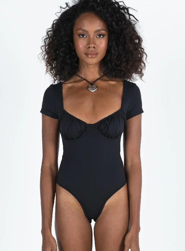 Mesha Bodysuit Black