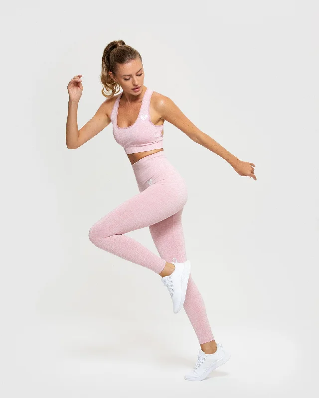 Move Seamless Sports Bra | Light Pink Marl