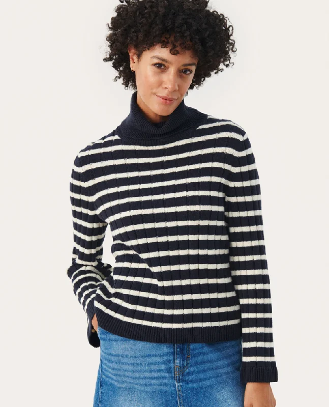 Part Two Calluna Navy Rollneck Knit