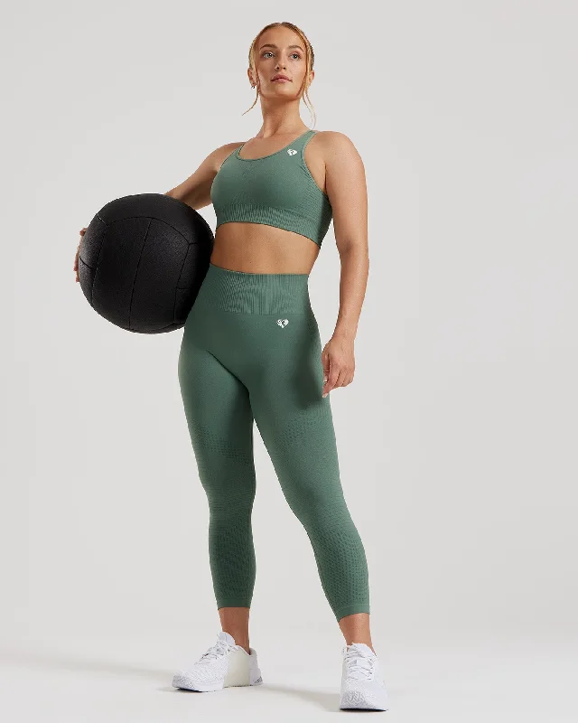 Power Seamless 7/8 Leggings | Sage