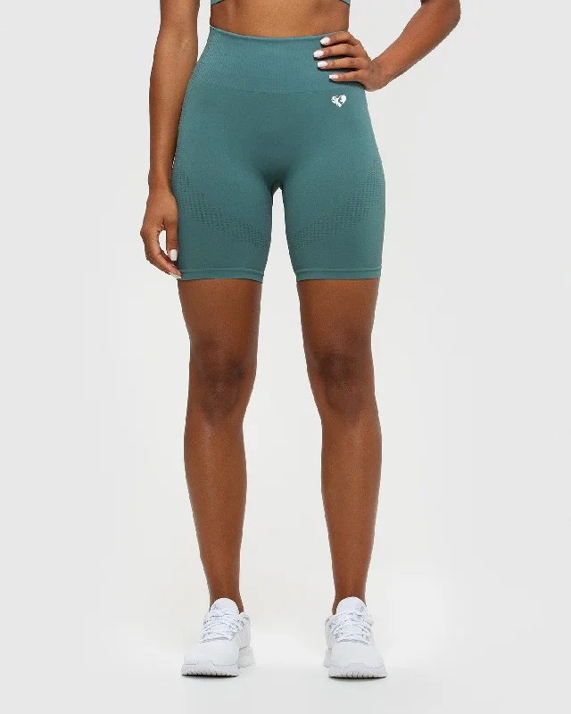 Power Seamless Cycling Shorts | Sea Pine