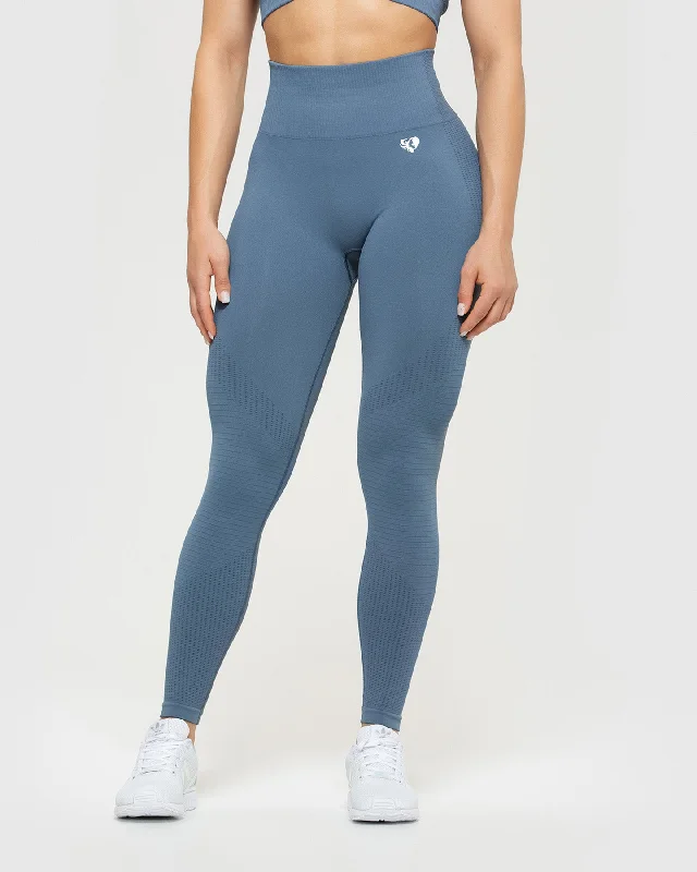 Power Seamless Leggings | Smoke Blue