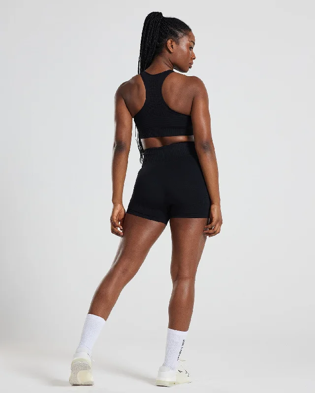 Power Seamless Shorts | Black