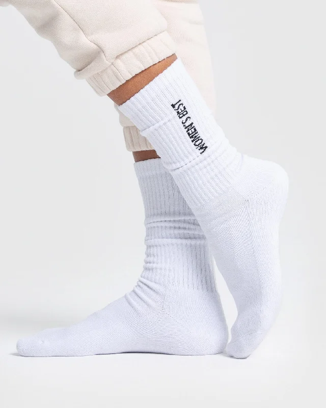 Crew Socks (1PK) | White