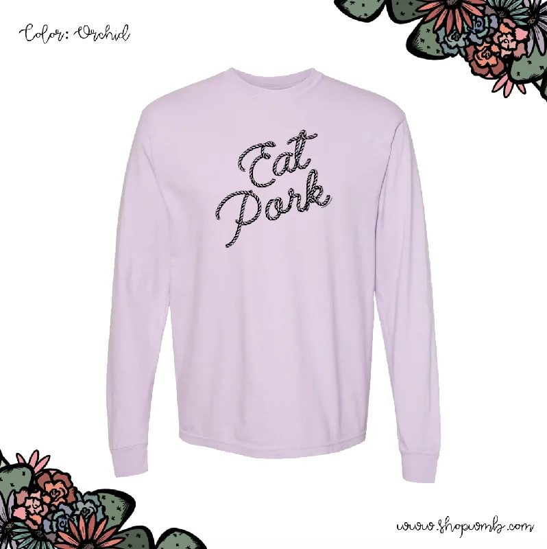 Rope Eat Pork LONG SLEEVE T-Shirt (S-3XL) - Multiple Colors!