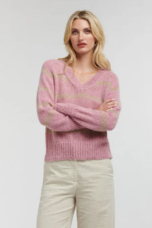 Spencer Stripe Mohair Knit By 365 Days