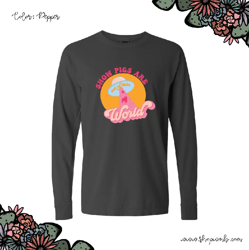 UFO Pig LONG SLEEVE T-Shirt (S-3XL) - Multiple Colors!