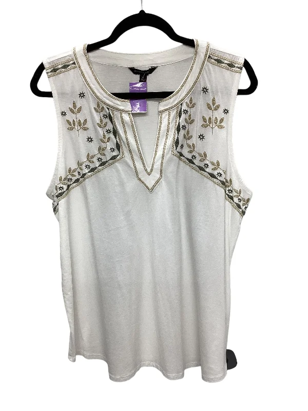 White Top Sleeveless Banana Republic, Size L